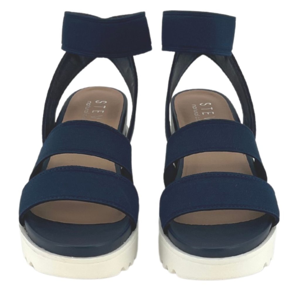 Steven | Natural Comfort Women's Kelly Sandal | Blue | Size 6